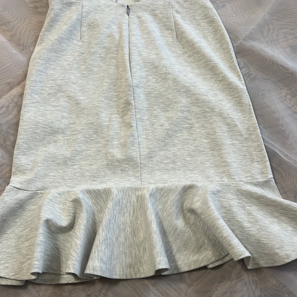 Banana republic heather gray crossed back fit and flare summer dress - Picture 8 of 9